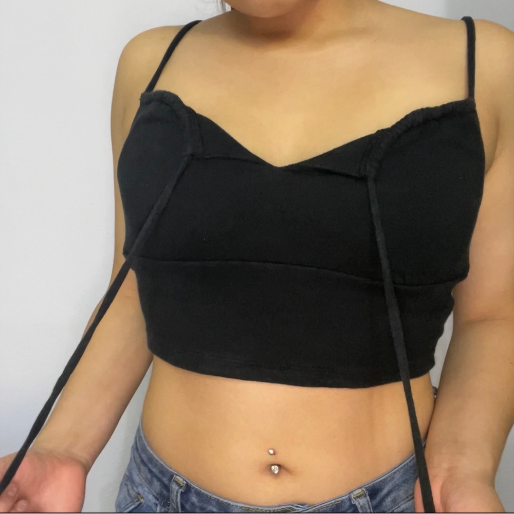Aeropostal Black Crop Top (S)